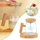 Elegant Self-Stirring Glass Mug with 400ml Capacity Heater - (OBS-JB01) - TUZZUT Qatar Online Shopping