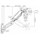 Gas Spring Monitor Mount -SH W1011H (Fits Most 17") - Tuzzut.com Qatar Online Shopping
