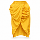 Golden Yellow Draped Tulip Skirt S4215196