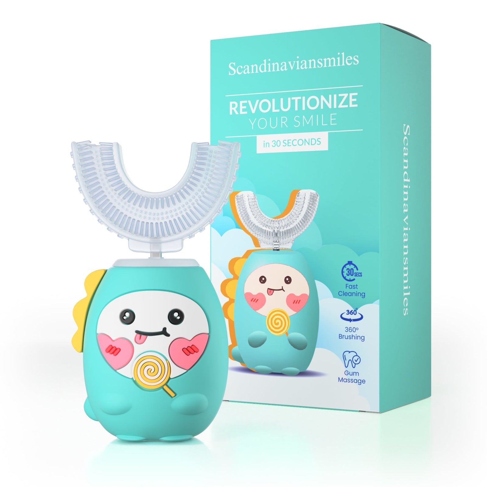 U-Shaped Automatic 360° Whitening Electric Toothbrush For Kids