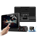3 in 1 Driving Recorder Car Dashboard Front, Inside and Rear 1080P - 55825 - TUZZUT Qatar Online Shopping