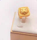 Tiger Face Gold Men's Ring MR9639 - TUZZUT Qatar Online Shopping