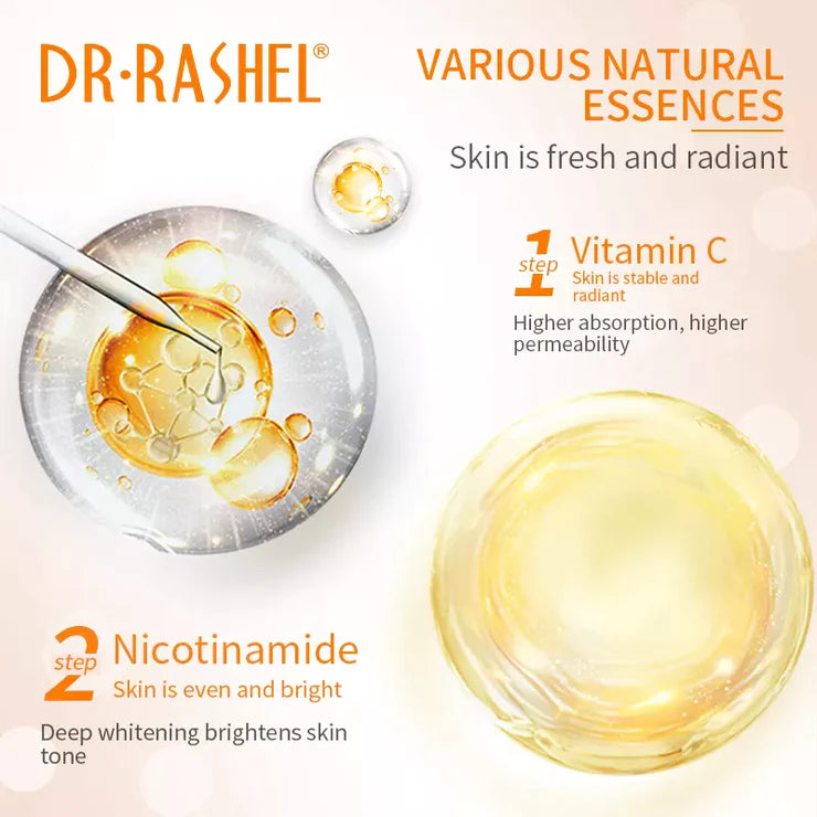 DR.RASHEL Vitamin C Brightening & Hydrating Hand & Foot Cream 100g DRL-1691 - Tuzzut.com Qatar Online Shopping