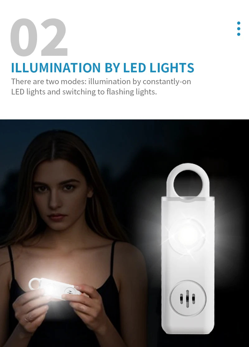 Personal Security Alarm Keychain With Led Lights Personal Security Alarm Keychain With Led Lights