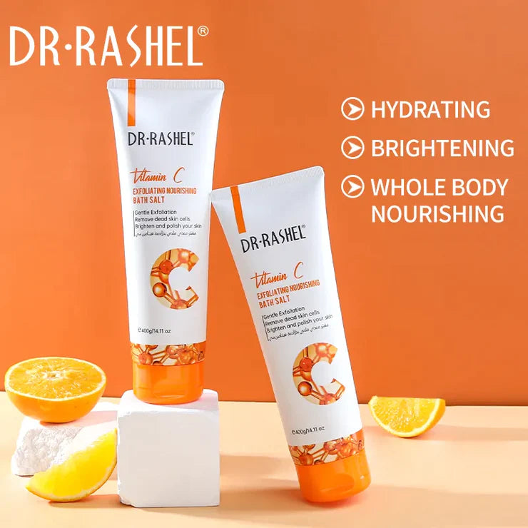 Dr.Rashel Vitamin C Exfoliating Nourishing Bath Salt - 400g DRL-1725 - Tuzzut.com Qatar Online Shopping