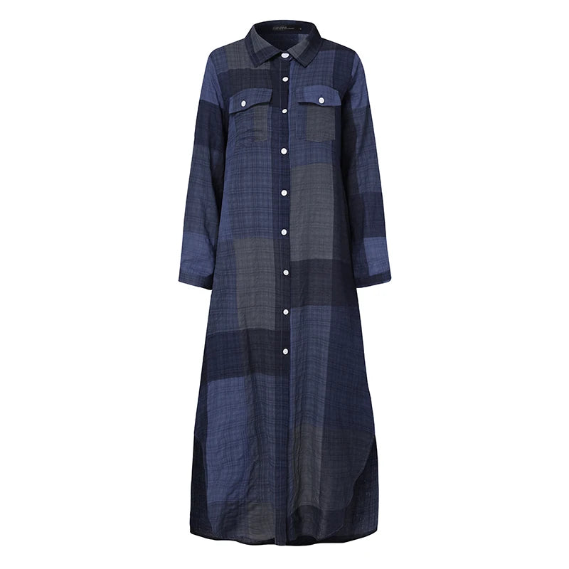 ZANZEA Party Vintage Robe Maxi Long Vestidos Dress S2332952 M ZANZEA Party Vintage Robe Maxi Long Vestidos Dress S2332952 M