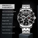 Stainless Steel Chronograph Watch for Men W5576 - TUZZUT Qatar Online Shopping