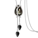 Flower Necklace Women Rhinestones Long Chain Necklace FL55