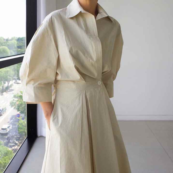 Women Elegant Shirt Dress 18875 Women Elegant Shirt Dress 18875