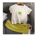Short Sleeve Tops + Pants Casual Outfits for Girls Kids 1672542 - TUZZUT Qatar Online Shopping