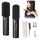 Portable Cordless Mini Hair Straightening Comb, Rechargeable Lightweight Hair Straightener Brush - WX98 - TUZZUT Qatar Online Shopping