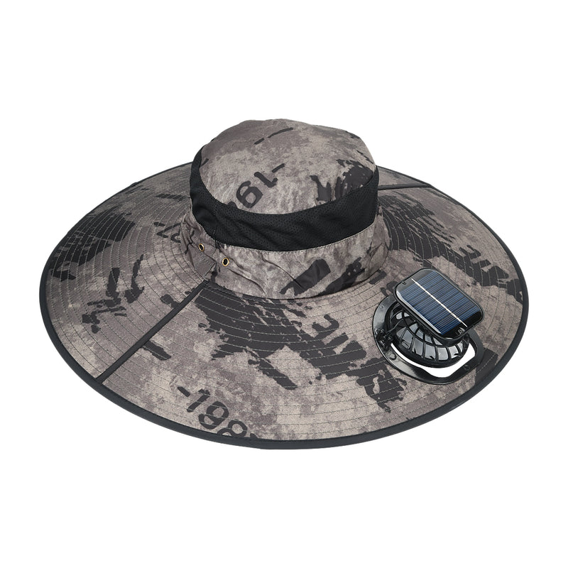 Fishing Hat With 1 Solar Fan 213 - TUZZUT Qatar Online Shopping