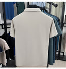 Ice Silk Seamless Laminated Polo Shirt for Men's  AH8119