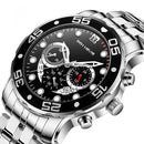 Stainless Steel Chronograph Watch for Men W5576 - TUZZUT Qatar Online Shopping