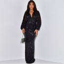 Elegant Shiny Evening Dress Women Party Long Gown B276557