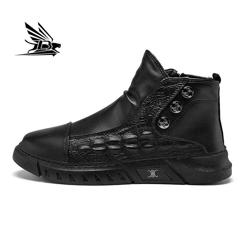 Formal Black Comfort Autumn Spring Pump Soft Side Zip Shoes FS35 - TUZZUT Qatar Online Shopping