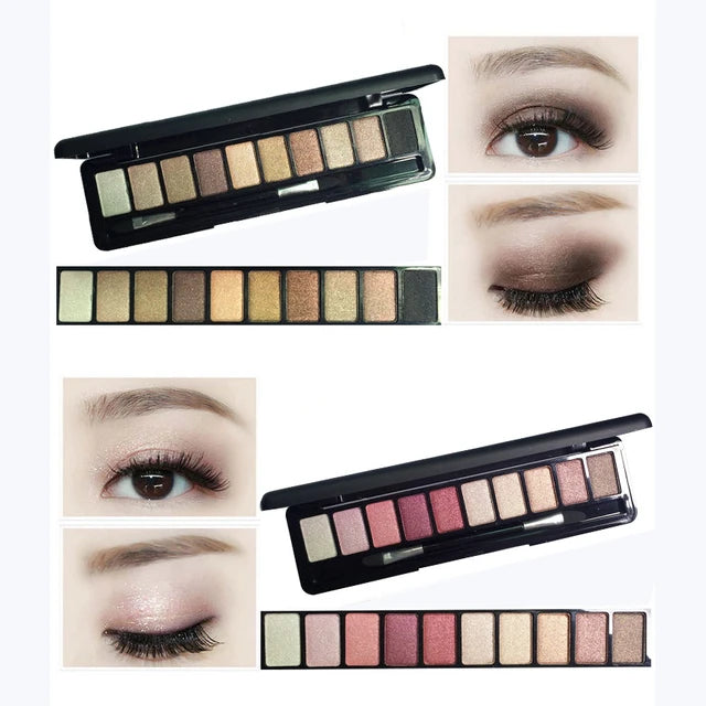 Eye Shadow Makeup Palette Light Eyeshadow Natural Make Up Cosmetics Set With Brush Mirror - Tuzzut.com Qatar Online Shopping