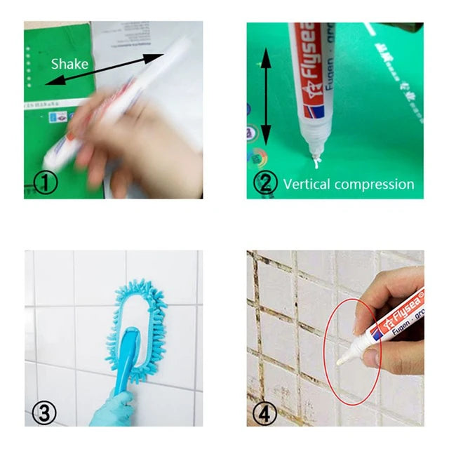 Tile Repair Pen Refill Wall Gap Grout Refresher Marker Tile Repair Pen Refill Wall Gap Grout Refresher Marker