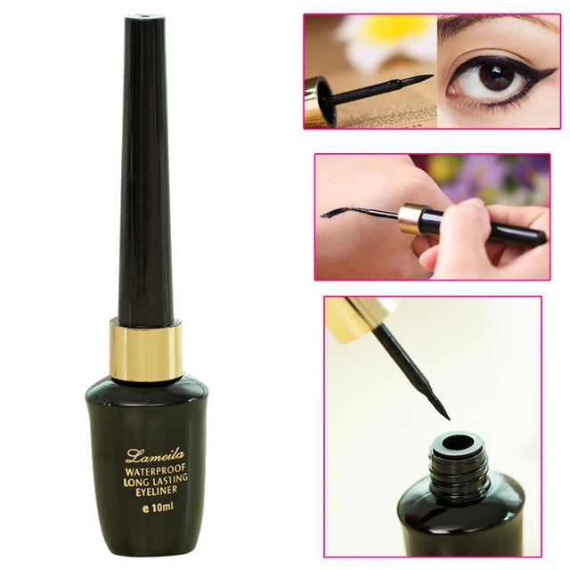 10ml/Bottle Liquid Eyeliner Waterproof Long Lasting Black Makeup Eye Liner Pencil Comestics