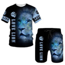 Men's Lion Animal T-Shirt X356122