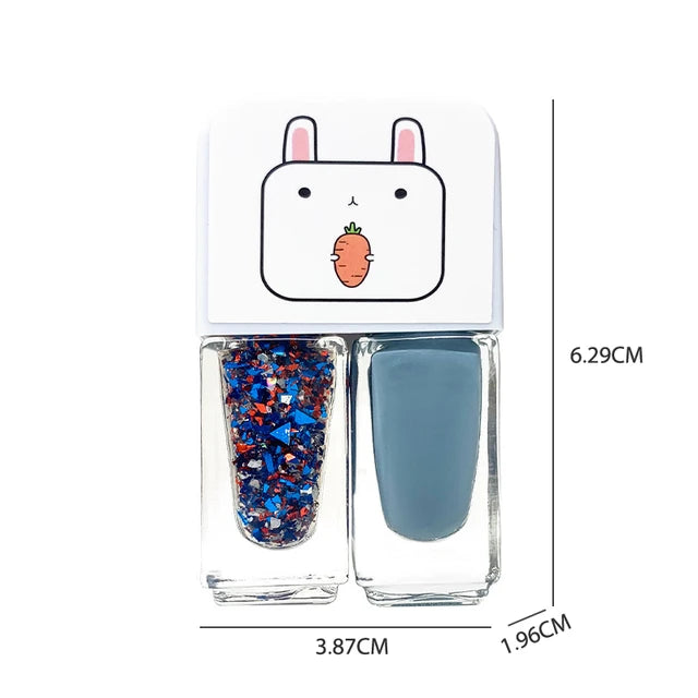 Manicure Water-based Bright Scrub Can Tear Gemini Nail Polish Bottles Set Twin Nail Polish Combination - Tuzzut.com Qatar Online Shopping