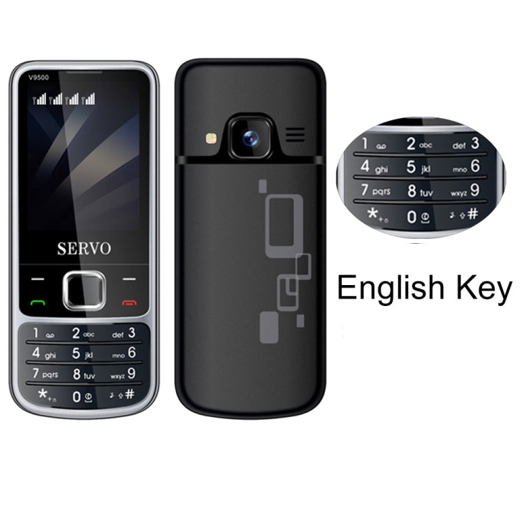 SERVO V9500 Mobile Phone, 21 Keys English Key 2.4 Inch 800mAh GSM Cell Smart Phone - TUZZUT Qatar Online Shopping