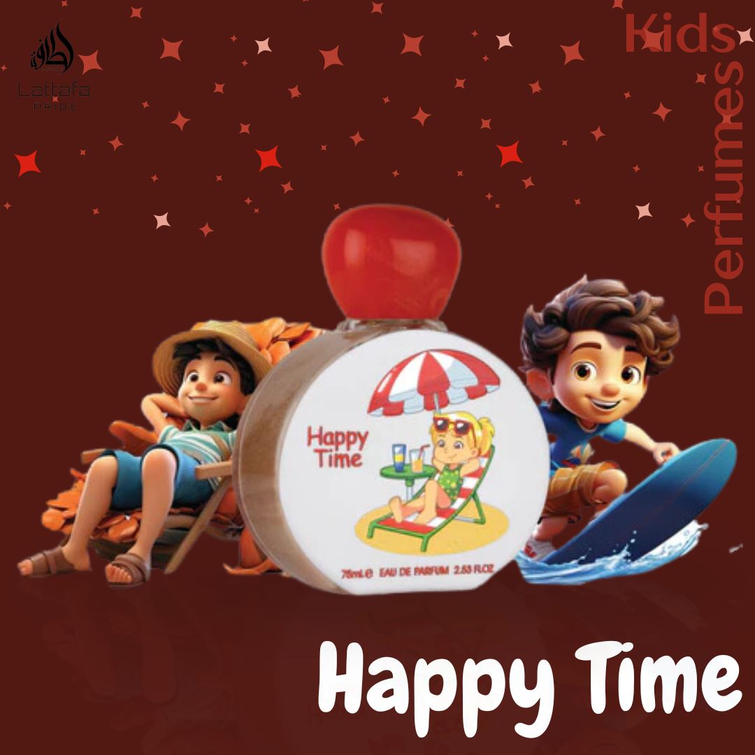 Happy Time For Kids Eau De Parfum Spray 75ML (2.5 OZ) By Lattafa Pride | A Gentle Scent That Captures Childhood Magic Happy Time For Kids Eau De Parfum Spray 75ML (2.5 OZ) By Lattafa Pride | A Gentle Scent That Captures Childhood Magic