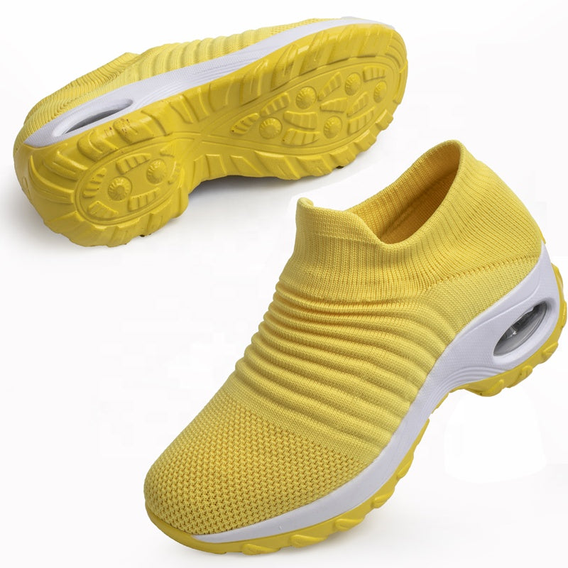 Women Breathable Sock Walk Wedge Shoes 7512 - TUZZUT Qatar Online Shopping