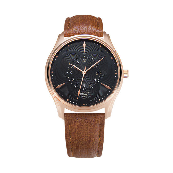 YOZALE Fashion Top Brand Man Watches Leather Band Wristwatch Geneva Quartz Gold Watch Clock Male Relogio Masculino X4265672 - Tuzzut.com Qatar Online Shopping