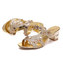 Crystal Peep Toe High Heel Sandals HS753 - TUZZUT Qatar Online Shopping