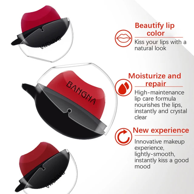 BANGNA Lazy Matte Lip Tint Makeup 1PC Moisturizing Longlasting Waterproof Lipsticks - Tuzzut.com Qatar Online Shopping