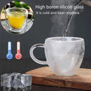 Heart Love Shaped Glass Coffee Mug Cup Double Wall Drinking Tea Milk Juice Water Glasses Heat Resistant Drinkware Milk S3876379 - Tuzzut.com Qatar Online Shopping