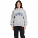 Women’s Light Grey Drawstring Pullover Hoodie YD56