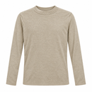 Beige Round-Neck Long-Sleeve Knit Top YD101
