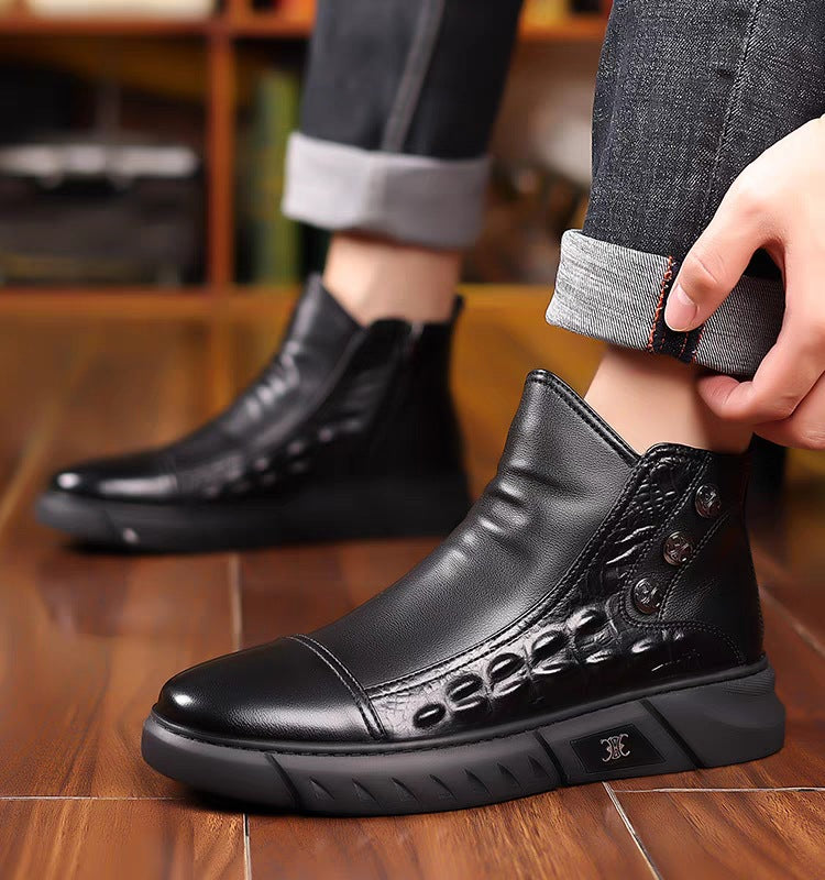 Formal Black Comfort Autumn Spring Pump Soft Side Zip Shoes FS35 Formal Black Comfort Autumn Spring Pump Soft Side Zip Shoes FS35