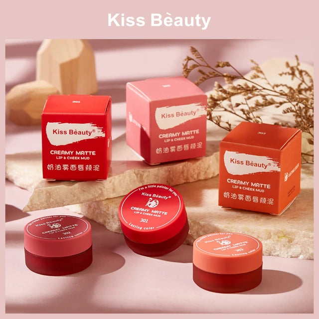 Kiss Beauty Velvet Matte Liquid Lip Gloss Waterproof Lipstick Long Lasting Lipstick Women Red Lips Tint Beauty Cosmetic
