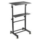 Height Adjustable Mobile Workstation With Tiltable Desktop Mount SH-WS-T01A - TUZZUT Qatar Online Shopping