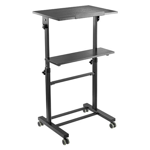 Height Adjustable Mobile Workstation With Tiltable Desktop Mount SH-WS-T01A Height Adjustable Mobile Workstation With Tiltable Desktop Mount SH-WS-T01A