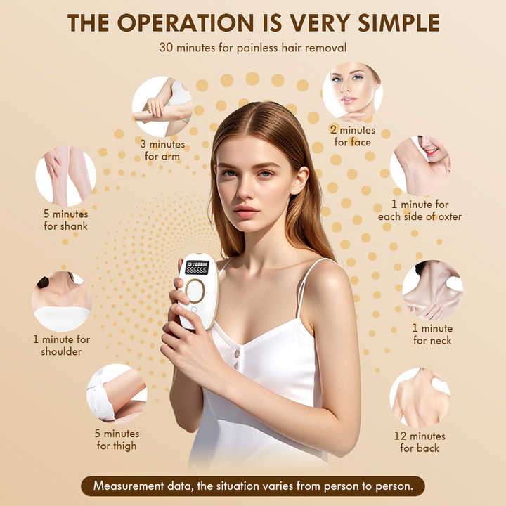 Portable Handheld IPL Laser Hair Removal Device