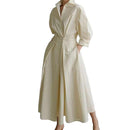 Women  Elegant Shirt Dress 18875 - TUZZUT Qatar Online Shopping