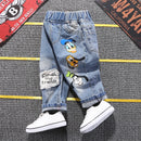 High Quality Kids Mickey Mouse Fashion Ripped Jeans Clothes Spring Autumn Baby Boys Girls Jeans Denim Pants Children Trousers X4727035 - Tuzzut.com Qatar Online Shopping