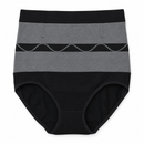 Women’s Black & Grey High-Waisted Shaping Briefs 472975
