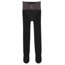 Women’s Black High-Waisted Footed Shaping Tights 6672