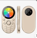 1.39" Round LCD Screen Metal Body Keypad Pocket 2g GSM Mobile Phone with Unique Design (Gold) - TUZZUT Qatar Online Shopping