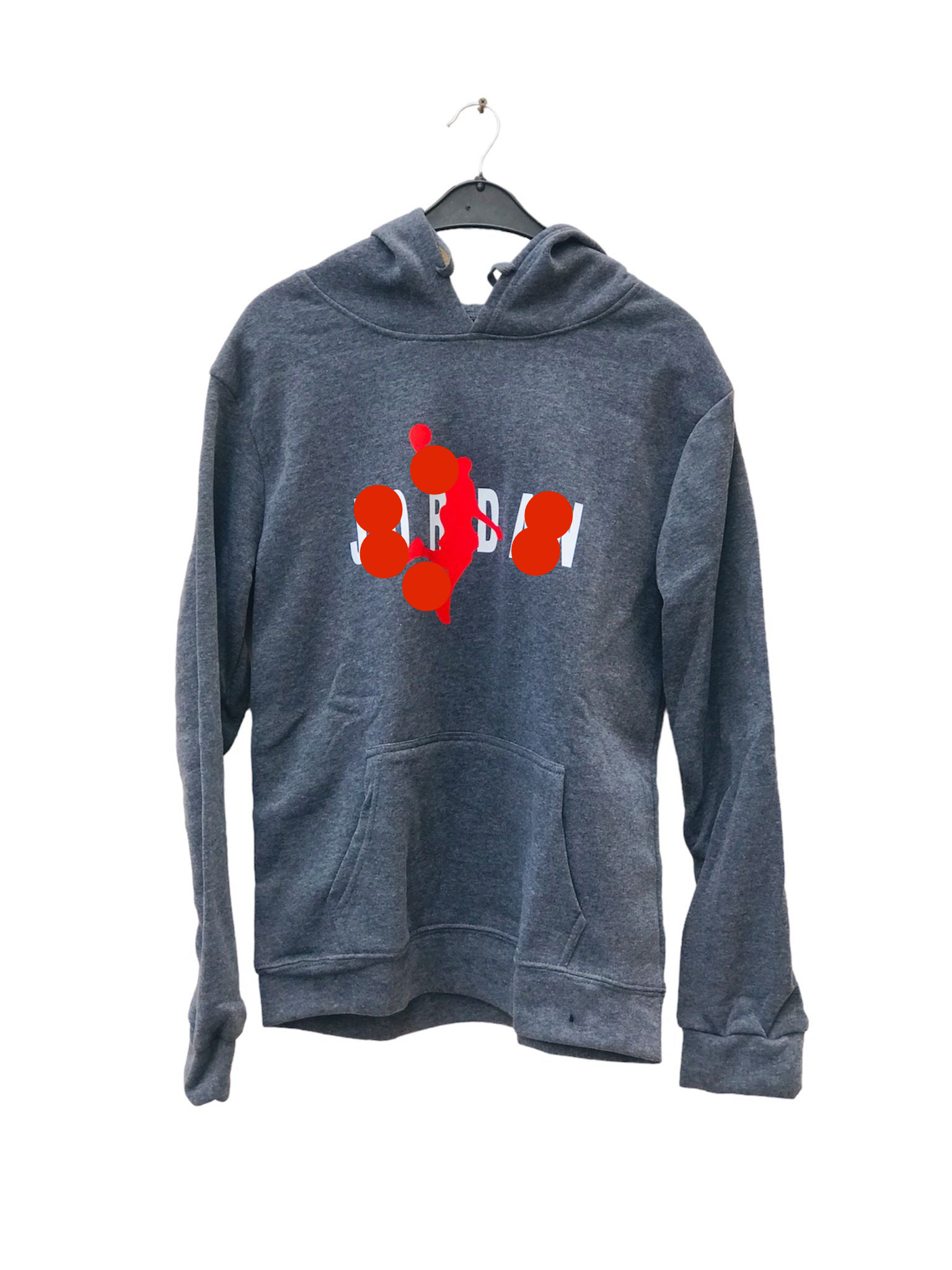 Jump man logo grey hooded sweatshirt S4203220 Jump man logo grey hooded sweatshirt S4203220