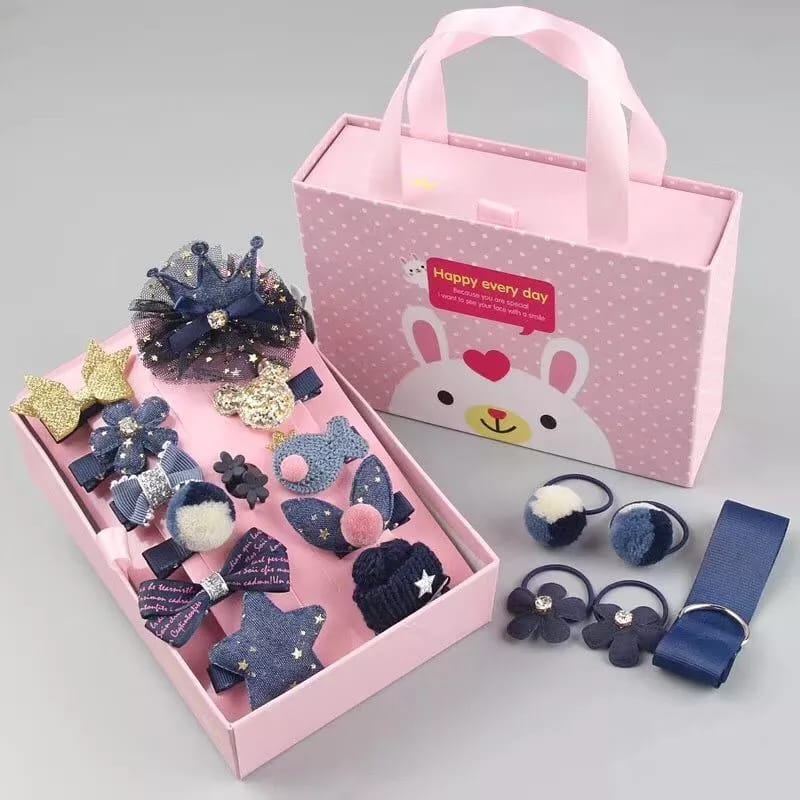 18 Pcs Fashion Hair Accessories Clip Set for Girls 18 Pcs Fashion Hair Accessories Clip Set for Girls
