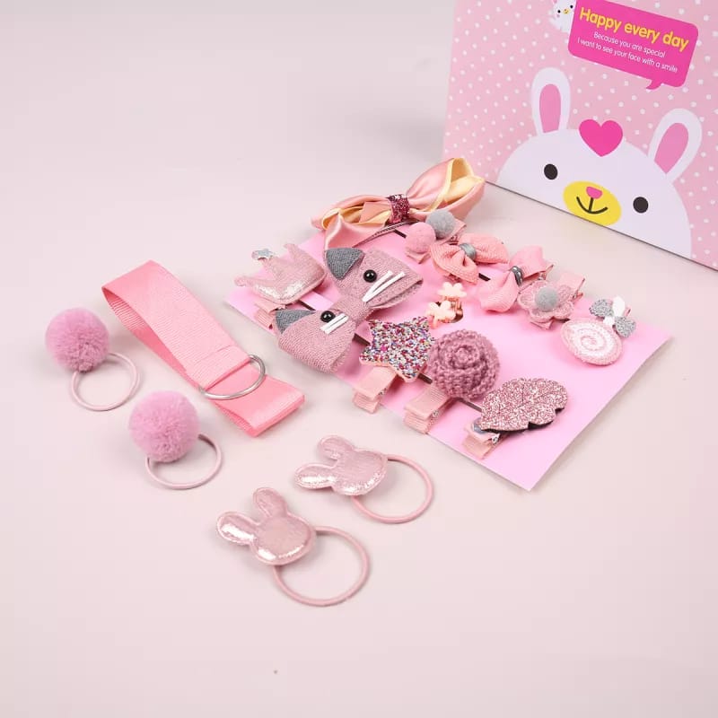 18 Pcs Fashion Hair Accessories Clip Set for Girls 18 Pcs Fashion Hair Accessories Clip Set for Girls