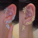 1 pc Women's Fashion Leaf Style Earrings Ear Cuffs Clip - Tuzzut.com Qatar Online Shopping