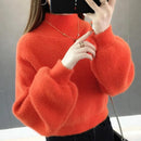 Women's Fashion Thick Mohair Sweaters Loose-fitting - WM0132 - Tuzzut.com Qatar Online Shopping