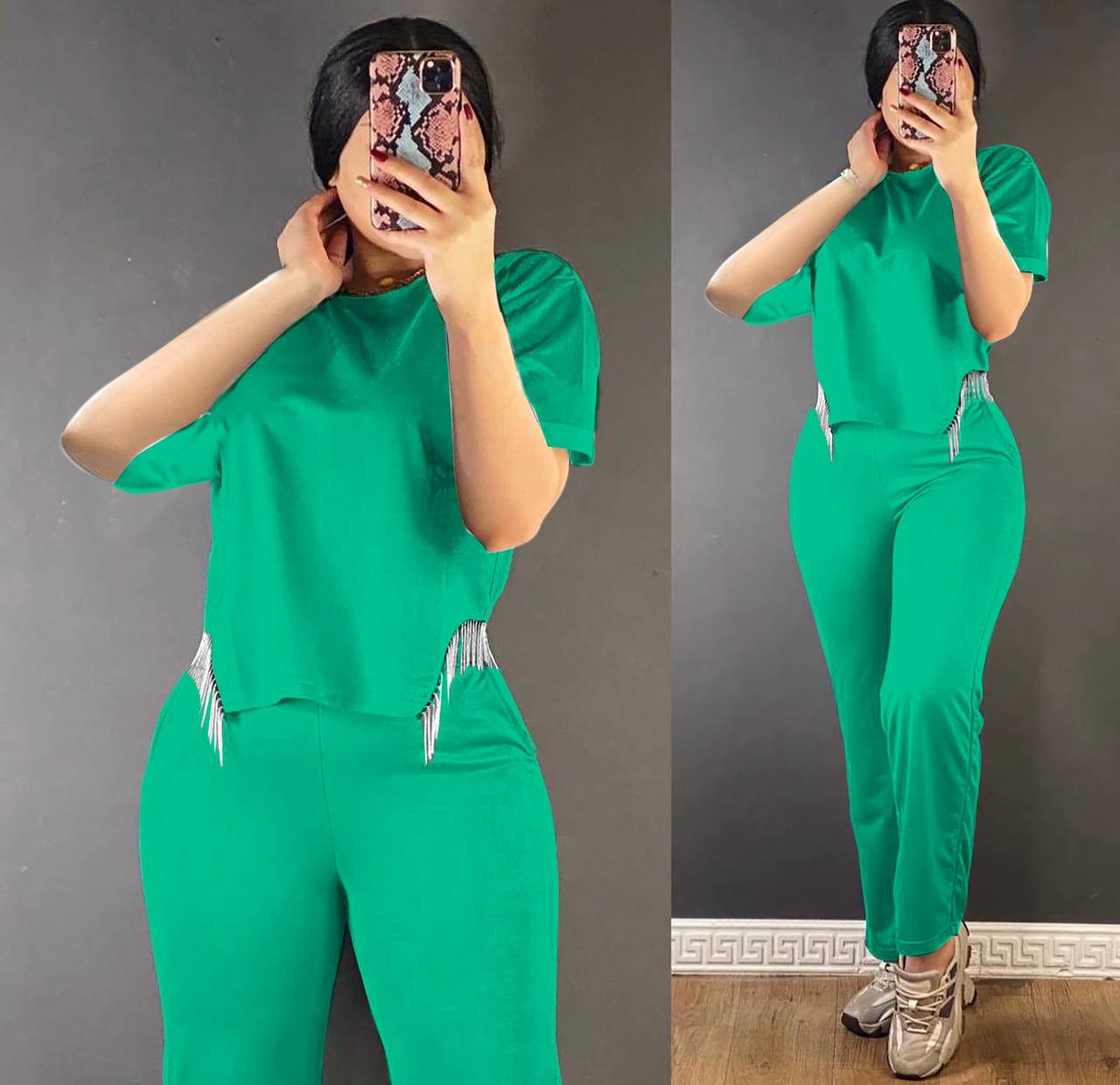 Turkish Flame Women Half Sleeve Top & Pants Set - T121 Turkish Flame Women Half Sleeve Top & Pants Set - T121
